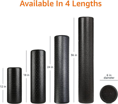 Basics High Density Foam Roller – 24 Inch, for Exercise & Recovery
