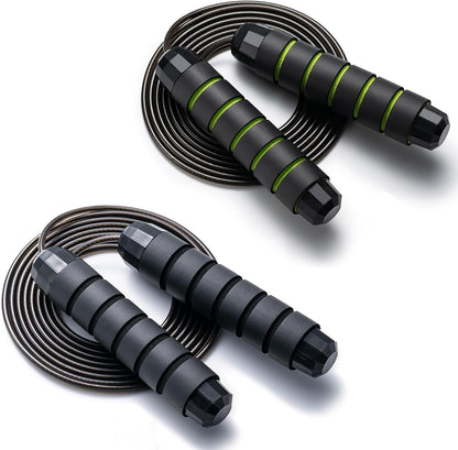 Adjustable Speed Jump Rope – Tangle-Free, Ball Bearings for Men, Women & Kids