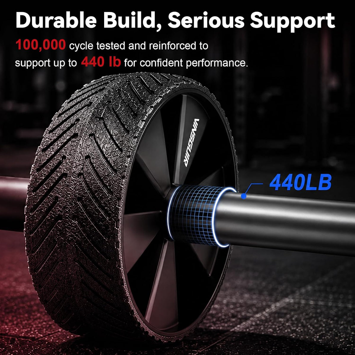 Ab Roller Wheel for Core Strength Training, Home Gym Equipment