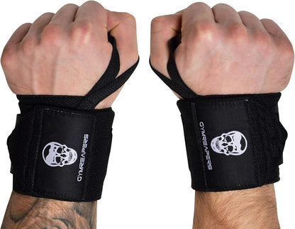 20" Weightlifting Wrist Wraps – IPF Approved, Heavy Duty Thumb Loop for Powerlifting & Training